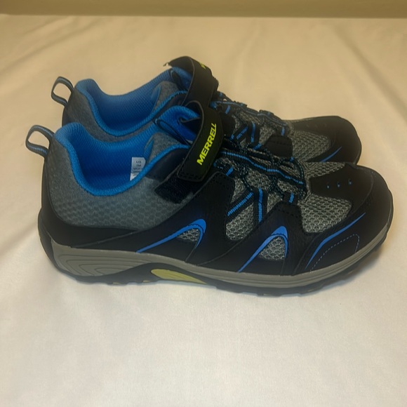 Like New Merrell Chaser Trail Hiking Hook/Loop Shoes 7M Kid’s Unisex - Picture 2 of 14